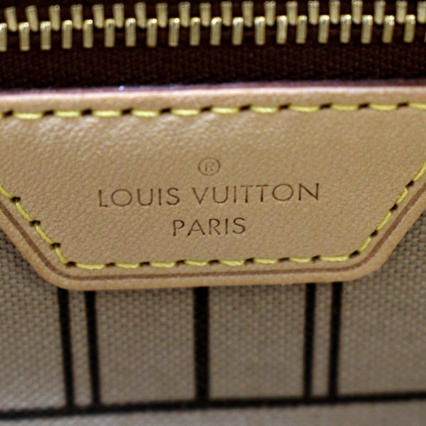 LOUIS VUITTON Neverfull MM Monogram Canvas Tote Bag Brown