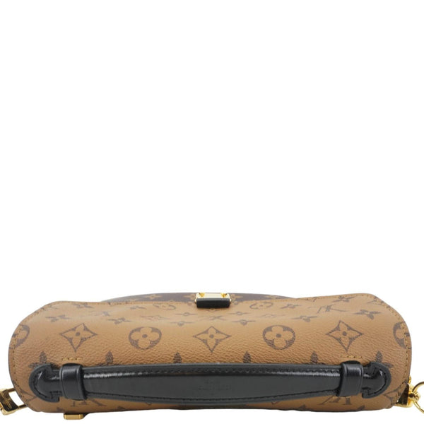 LOUIS VUITTON Metis Pochette Reverse Monogram Canvas Crossbody Bag Brown
