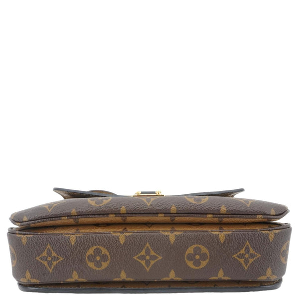 LOUIS VUITTON Metis Pochette Reverse Monogram Canvas Crossbody Bag Brown