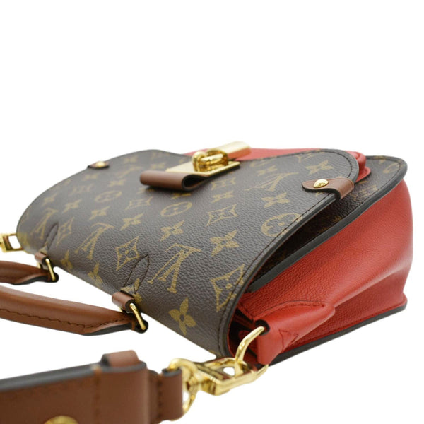 LOUIS VUITTON Vaugirard Monogram Canvas Shoulder Bag Coquelicot