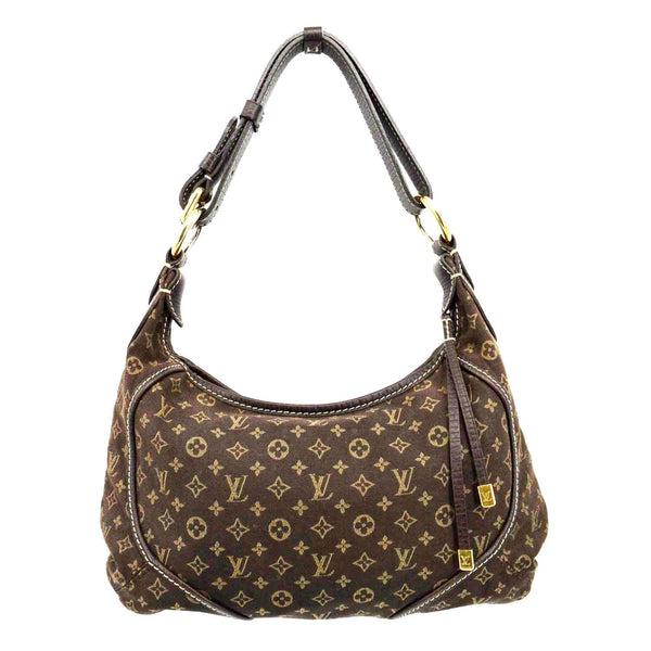 Louis Vuitton Manon PM Mini Lin Monogram Hobo Bag in Brown Color