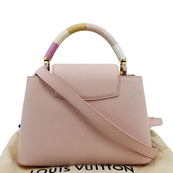 LOUIS VUITTON Capucines BB Taurillon Leather Shoulder Bag Baby Pink