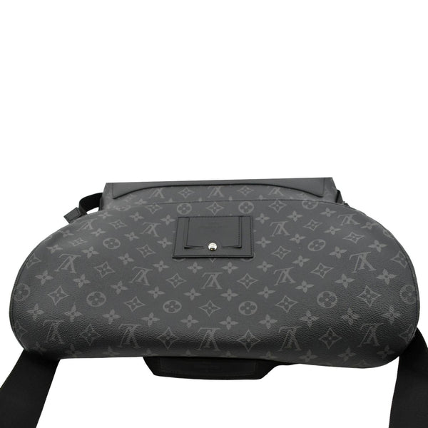 Louis Vuitton Voyager MM Monogram Messenger Bag Black - Top
