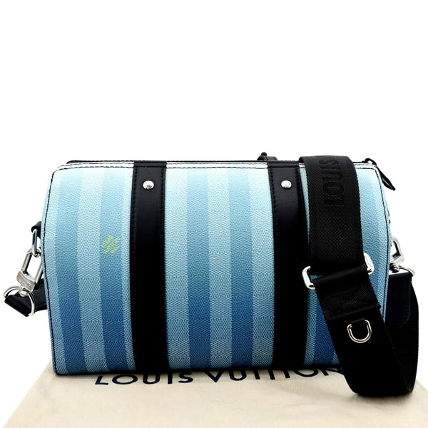LOUIS VUITTON City Keepall Damier Stripes Shoulder Bag Gradient Blue