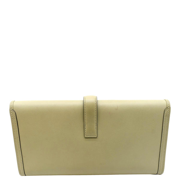 HERMES Jige Elan 29 Calfskin Leather Clutch Wallet Trench