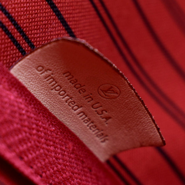 LOUIS VUITTON Neverfull MM Monogram Canvas Tote Bag Brown