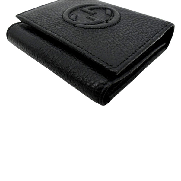 GUCCI Soho Leather Wallet Black 593207