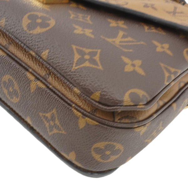 LOUIS VUITTON Metis Pochette Reverse Monogram Canvas Crossbody Bag Brown
