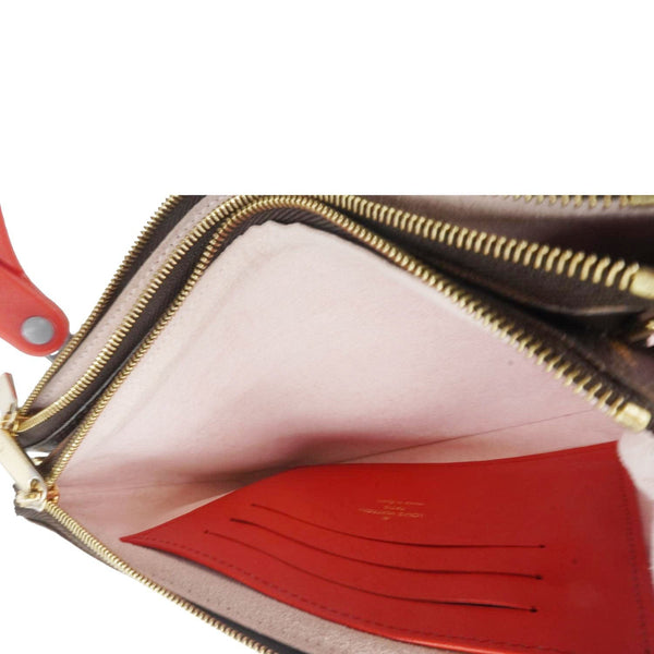 LOUIS VUITTON Blooming Flowers Pochette Monogram Canvas Chain Crossbody Bag Brown