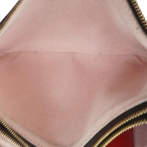 LOUIS VUITTON Blooming Flowers Pochette Monogram Canvas Chain Crossbody Bag Brown