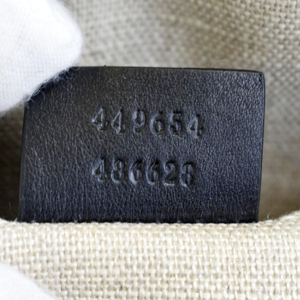 GUCCI Mini Dome Leather Crossbody Bag Black 449654