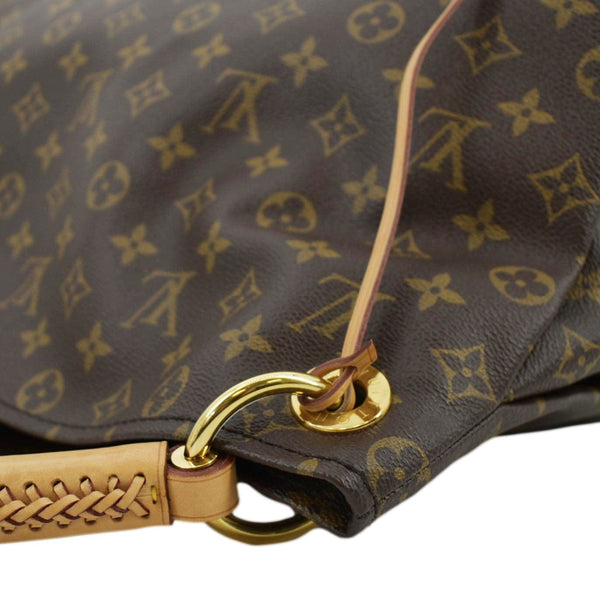LOUIS VUITTON Artsy MM Monogram Canvas Hobo Bag Brown