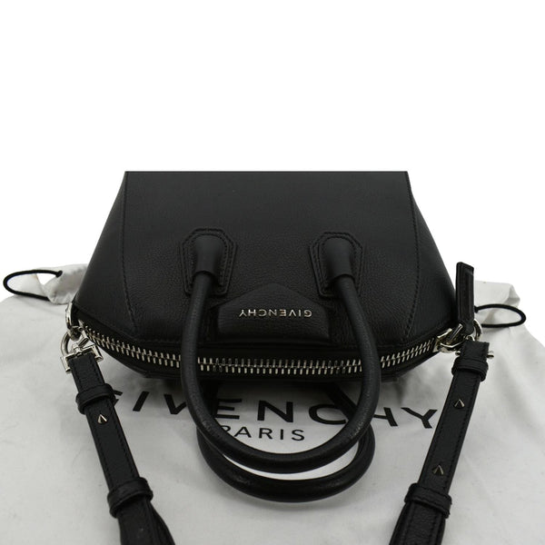 GIVENCHY Antigona Mini Leather Shoulder Bag Black