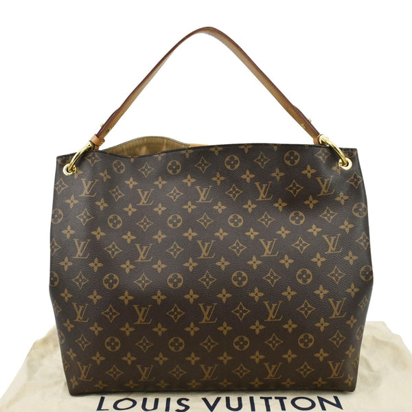 LOUIS VUITTON Graceful MM Monogram Canvas Shoulder Bag Brown