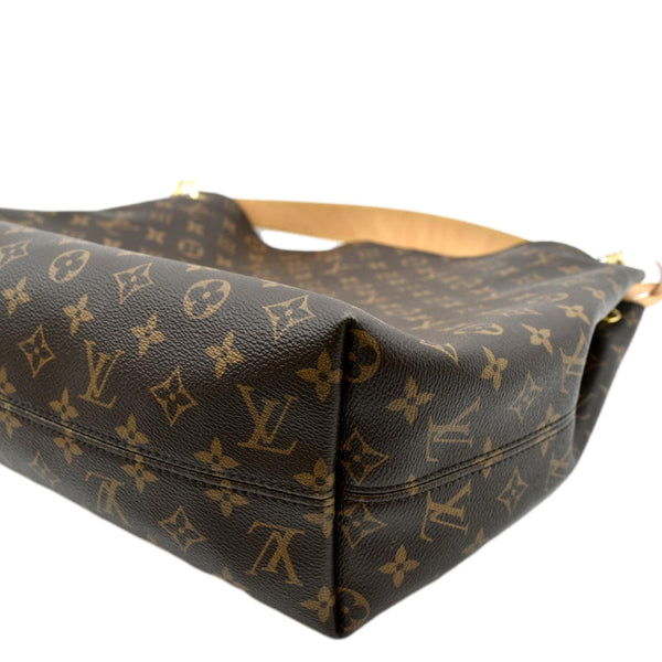 LOUIS VUITTON Graceful MM Monogram Canvas Shoulder Bag Brown