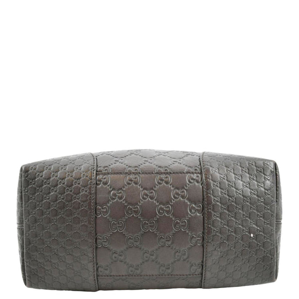 GUCCI Bree Medium Leather Top Handle Shoulder Bag Dark Brown 353120