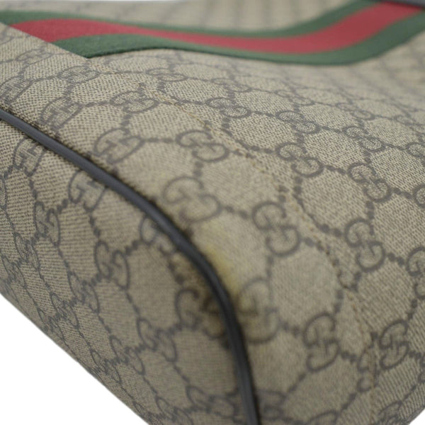 GUCCI Web GG Supreme Canvas Backpack Beige 443805