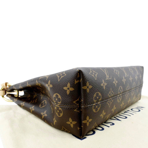 LOUIS VUITTON Graceful PM Monogram Canvas Hobo Bag Brown
