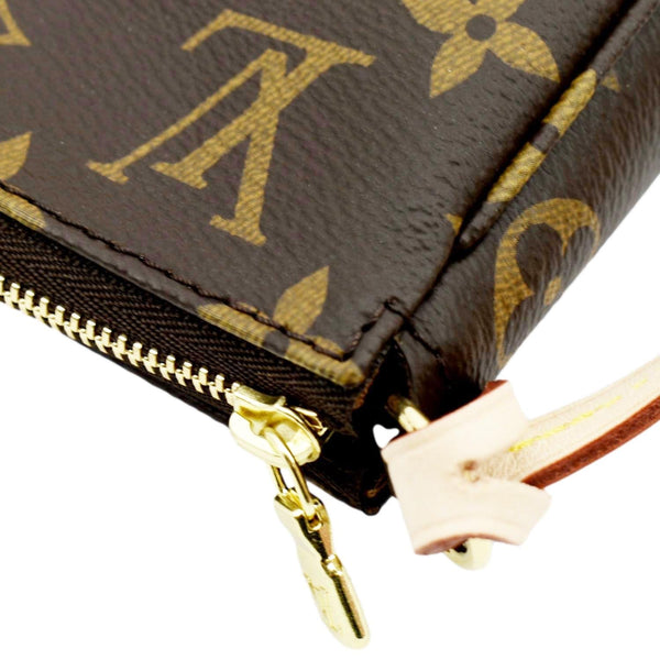 Louis Vuitton Pochette Accessories Canvas Pouch Bag Brown Color - Top Left