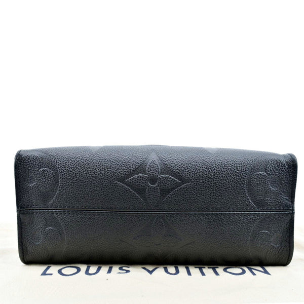 LOUIS VUITTON Onthego PM Monogram Empreinte Tote Shoulder Bag Black