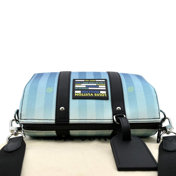 LOUIS VUITTON City Keepall Damier Stripes Shoulder Bag Gradient Blue