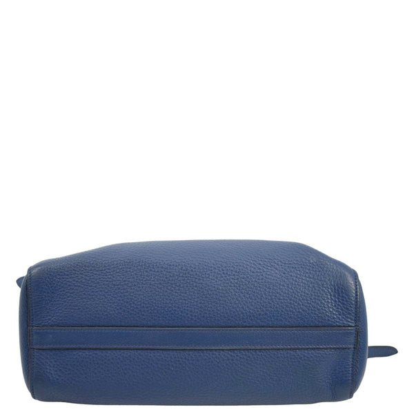 PRADA 2way Leather Tote Shoulder Bag Blue 1BA205