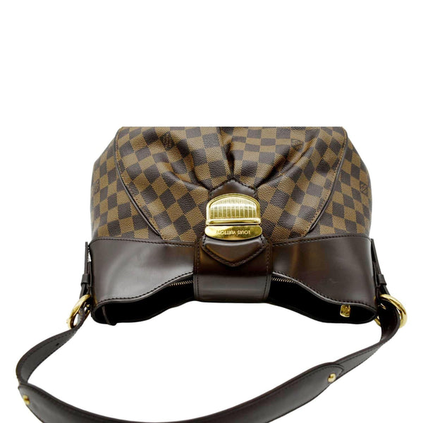 LOUIS VUITTON Sistina MM Damier Ebene Shoulder Bag Brown