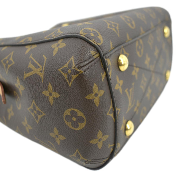 LOUIS VUITTON Montaigne BB Monogram Canvas Satchel Bag Brown