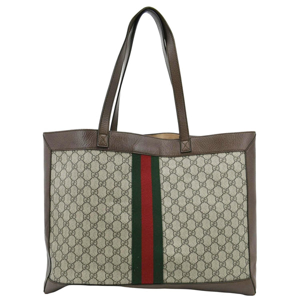 GUCCI Ophidia Soft GG Supreme Tote Bag Brown 547947