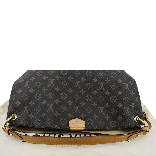 LOUIS VUITTON Graceful MM Monogram Canvas Shoulder Bag Brown