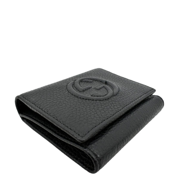 GUCCI Soho Leather Wallet Black 593207