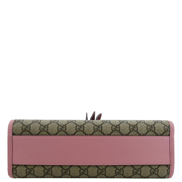 GUCCI Kids Strawberry GG Supreme Canvas Tote Bag Beige 630589