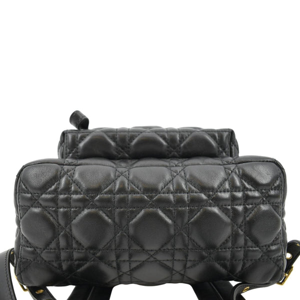 CHRISTIAN DIOR Cannage Quilted Leather Backpack Black