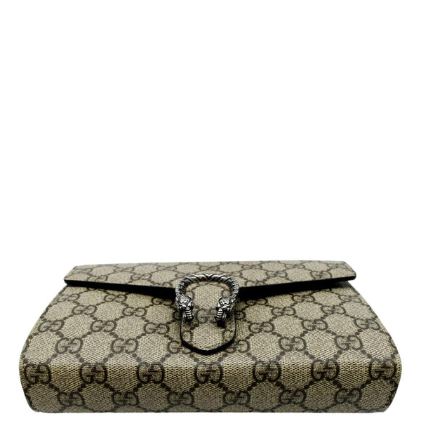 GUCCI Dionysus GG Supreme Crossbody Chain Wallet Beige 401231