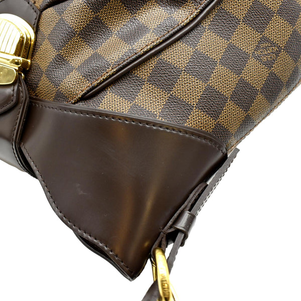 LOUIS VUITTON Sistina MM Damier Ebene Shoulder Bag Brown