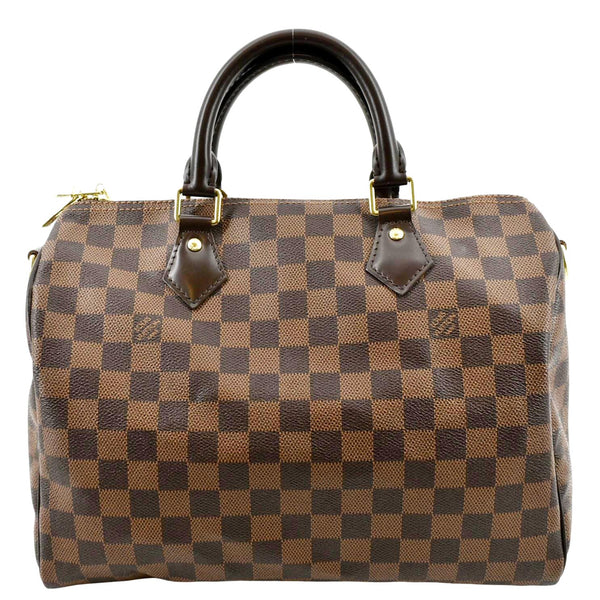 LOUIS VUITTON Speedy 30 Bandouliere Damier Ebene Shoulder Bag Brown
