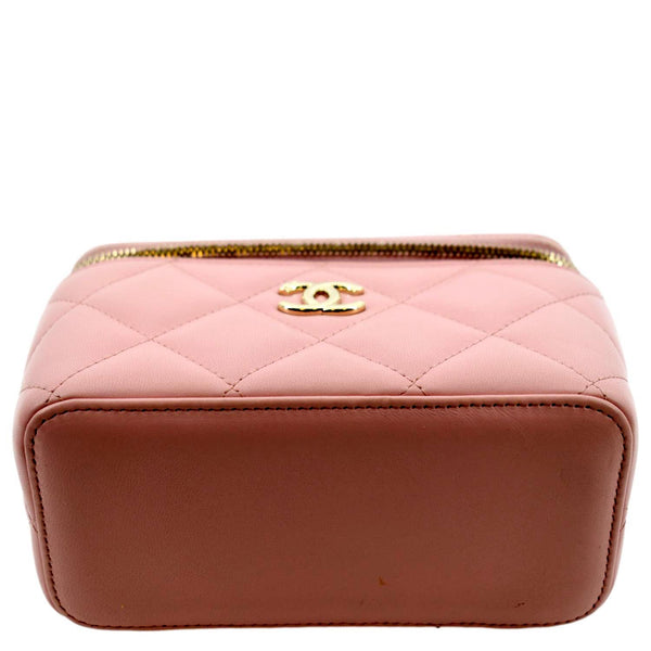 Chanel Resin Elegant Quilted Leather Shoulder Bag - Bottom