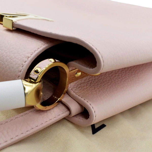 LOUIS VUITTON Capucines BB Taurillon Leather Shoulder Bag Baby Pink