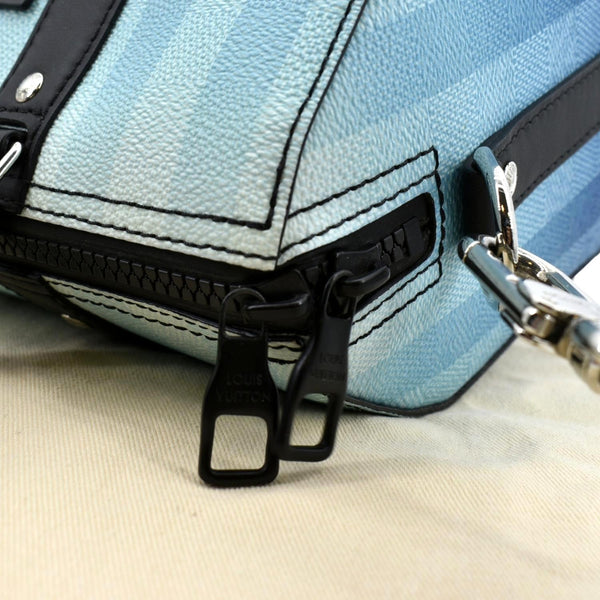 LOUIS VUITTON City Keepall Damier Stripes Shoulder Bag Gradient Blue