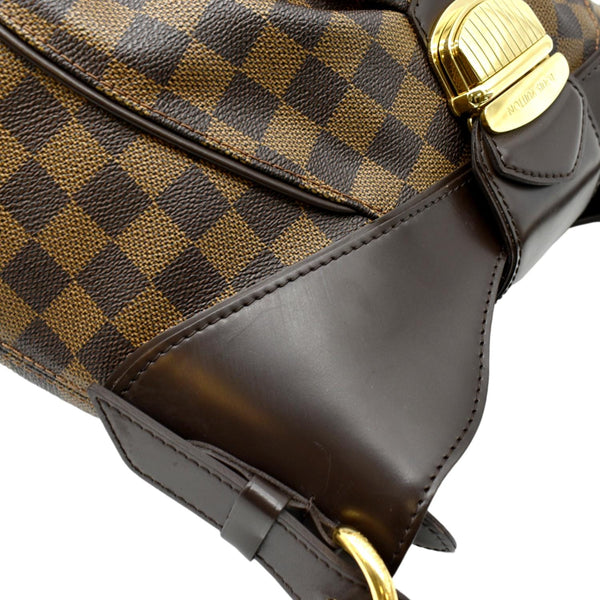 LOUIS VUITTON Sistina MM Damier Ebene Shoulder Bag Brown