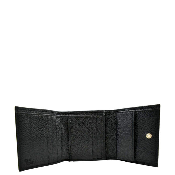 GUCCI Soho Leather Wallet Black 593207