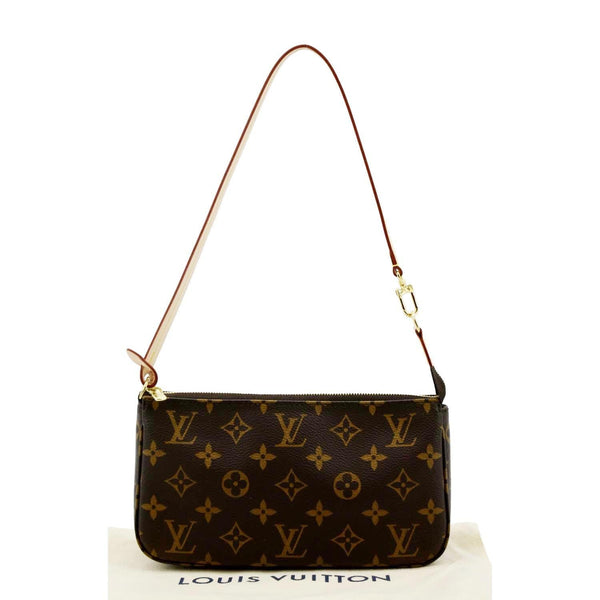 Louis Vuitton Pochette Accessories Canvas Pouch Bag Brown Color