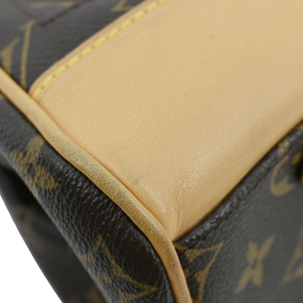 LOUIS VUITTON Beverly MM Monogram Canvas Satchel Bag Brown