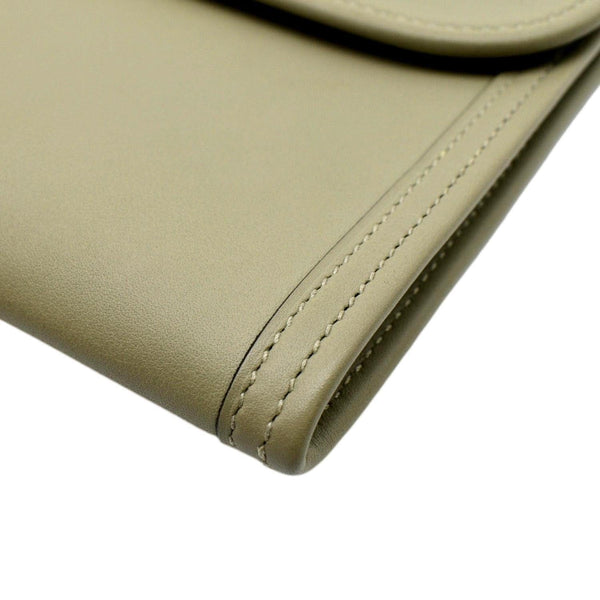 HERMES Jige Elan 29 Calfskin Leather Clutch Wallet Trench