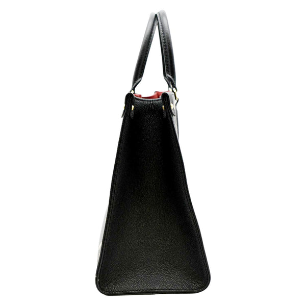LOUIS VUITTON Onthego MM Giant Monogram Leather Tote Bag Black/Bicolor