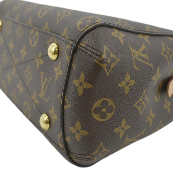 LOUIS VUITTON Montaigne BB Monogram Canvas Satchel Bag Brown