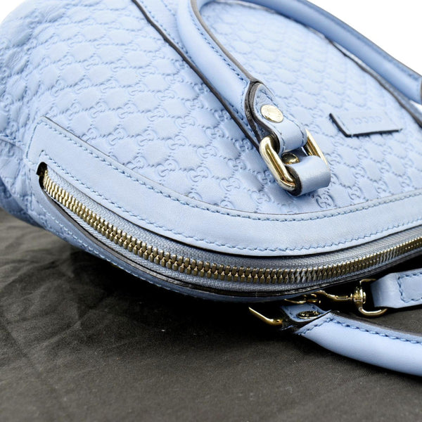 Gucci Mini Dome Leather Crossbody Bag Mineral in Blue - Right Side