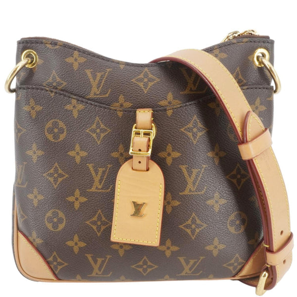 LOUIS VUITTON Odeon NM PM Monogram Canvas Shoulder Bag Brown