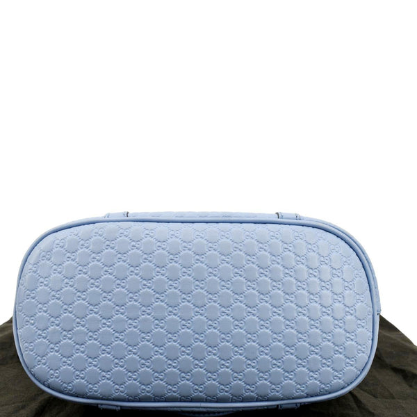 Gucci Mini Dome Leather Crossbody Bag Mineral in Blue - Bottom