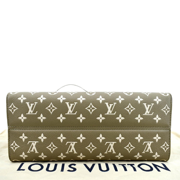LOUIS VUITTON Women Onthego Spring City MM Monogram Empreinte Leather Shoulder Bag Bicolor
